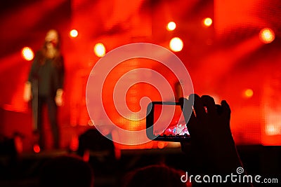 Concert Snapshot Stock Photo