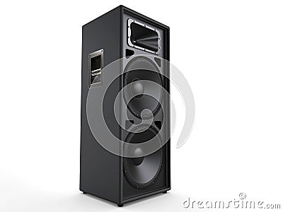 Concert speaker - side view Stock Photo