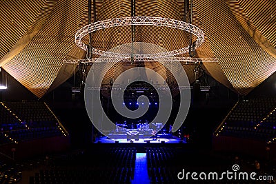 Concert Stage in Berlin Tempodrom Editorial Stock Photo