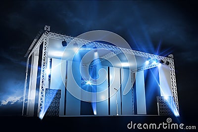 Concert Stage Illumination Stock Photo