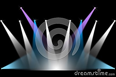 Concert stage lighting Stock Photo