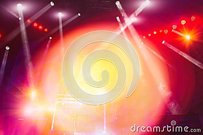 Concert stage lighting and lighting effects Editorial Stock Photo