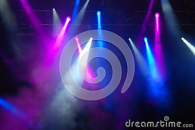 Concert Strobe Lights Stock Photo