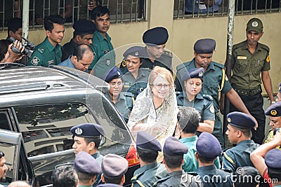 Khaleda zia at Bangabandhu Sheikh Mujib Medical University BSMMU Editorial Stock Photo