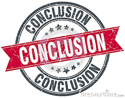 Conclusion stamp Vector Illustration