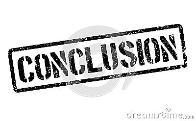 Conclusion stamp on white Vector Illustration