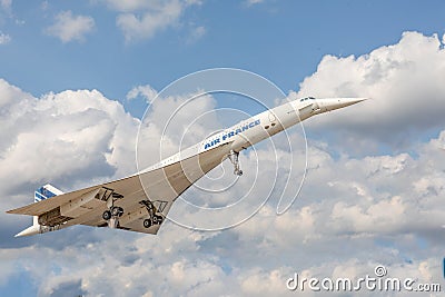 Concord french plane in the technic museum in Sinsheim, Germany Editorial Stock Photo