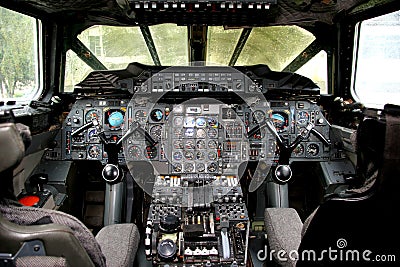 Concorde Cockpit Stock Photo