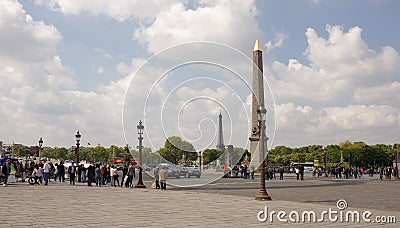 By Concorde moving vehicles. The area is visited by tourists Editorial Stock Photo