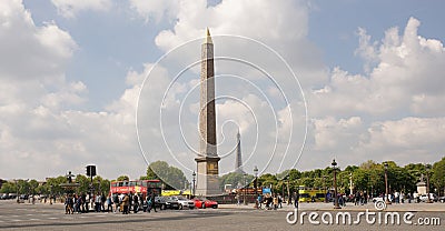 By Concorde moving vehicles. The area is visited by tourists Editorial Stock Photo