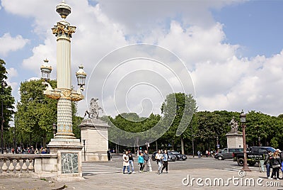 By Concorde moving vehicles. The area is visited by tourists Editorial Stock Photo