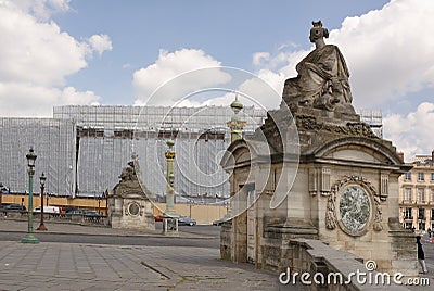 By Concorde moving vehicles. The area is visited by tourists. St Editorial Stock Photo