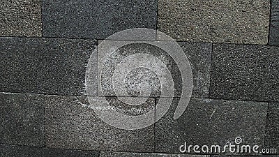 Concrete brick wall texture close up grunge background in neatly arranged Stock Photo