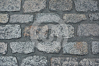 Concrete bricks rough surface gray background Stock Photo