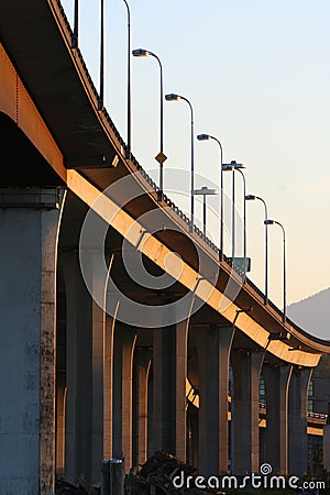Concrete bridge Stock Photo
