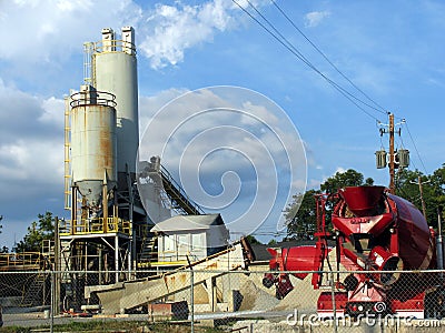 Concrete factory Stock Photo