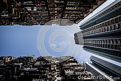 Concrete Forest - Hong Kong Stock Photo