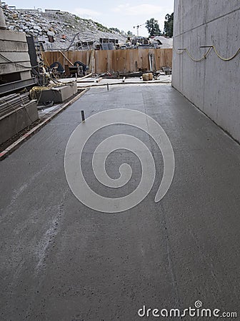 concrete foundation in construction industry Stock Photo
