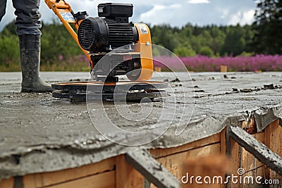 Concrete grinding Stock Photo