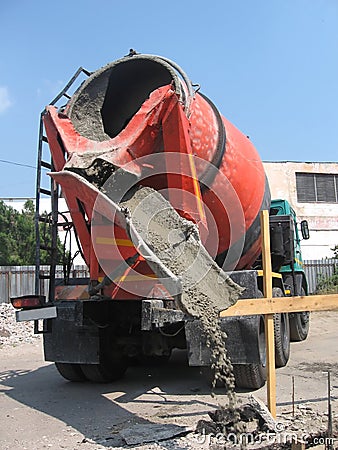 Concrete mixer Stock Photo