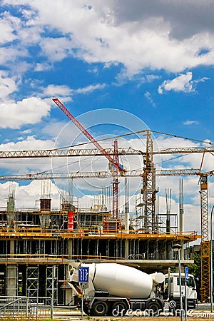 Concrete mixer Stock Photo