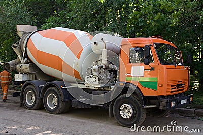 Concrete mixer Stock Photo