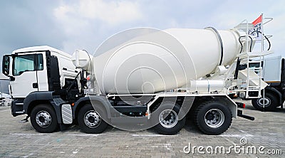 Concrete Mixer Truck Stock Photo