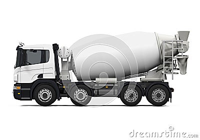 Concrete Mixer Truck Stock Photo