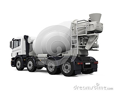 Concrete Mixer Truck Stock Photo