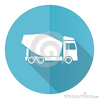 Concrete mixer, truck, vehicle conept illustration in eps 10 Vector Illustration