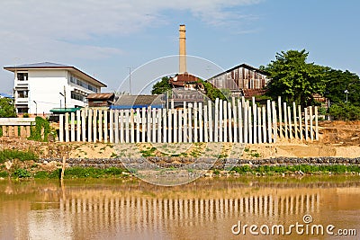 Concrete pillars Stock Photo