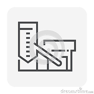 Concrete plant icon Vector Illustration