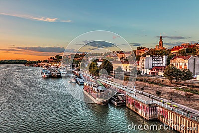 Port of Belgrade Editorial Stock Photo