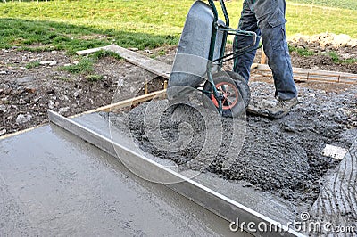 Concrete slab tree Stock Photo