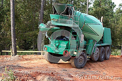 Concrete truck Stock Photo