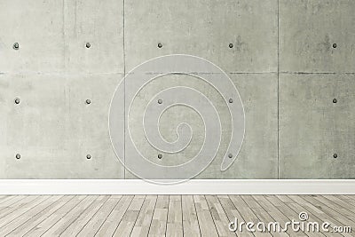 Concrete wall loft style decor, background, template design Stock Photo