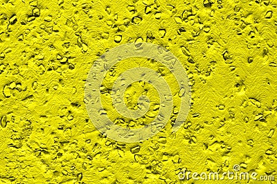 Concrete wall painted yellow background Stock Photo
