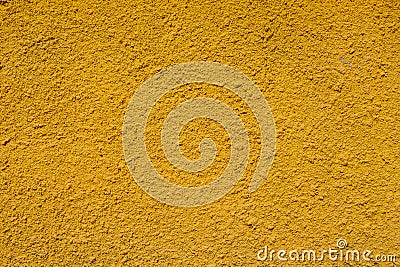 Concrete wall texture yellow color background Stock Photo