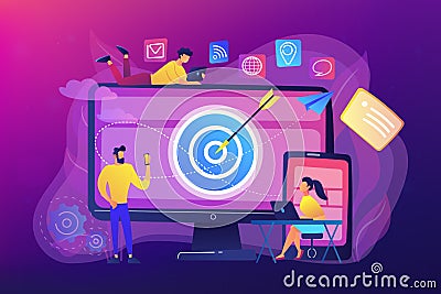 Multi device targeting concept vector illustration. Vector Illustration