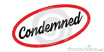 Condemned rubber stamp Vector Illustration