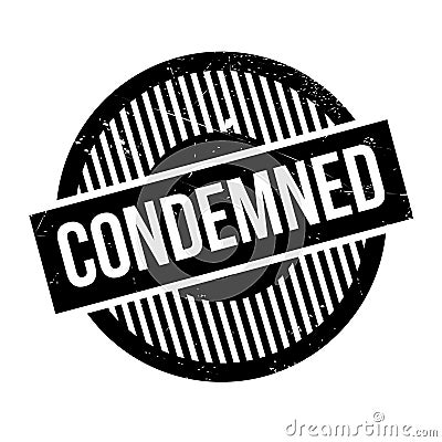 Condemned rubber stamp Vector Illustration