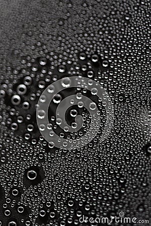 Condensate of water macro photo Stock Photo