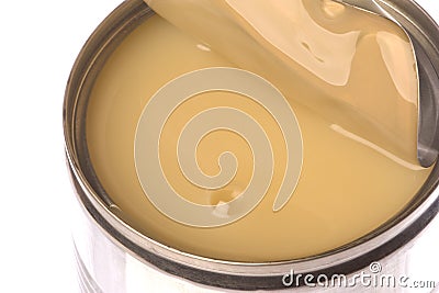 Condensed Milk Isolated Stock Photo