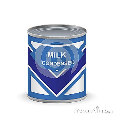 Condensed milk . Vector Stock Photo