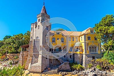 Condes de Castro GuimarÃ£es museum in Cascais, Portugal Stock Photo