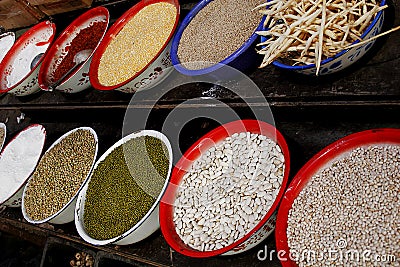 Condiment material Stock Photo