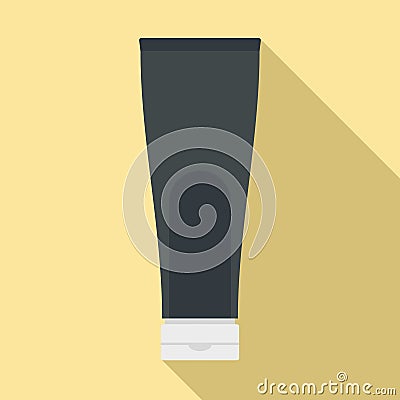 Conditioner creme tube icon, flat style Vector Illustration