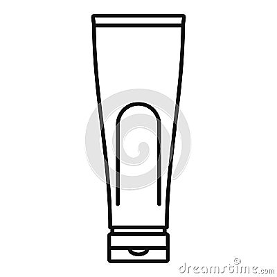 Conditioner creme tube icon, outline style Vector Illustration