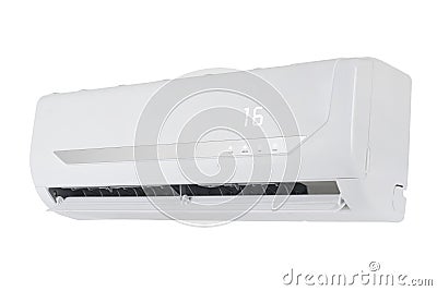 Conditioner machine isolated on white background Stock Photo