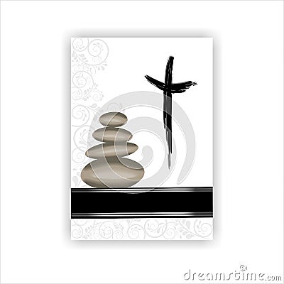 Condolence card Vector Illustration